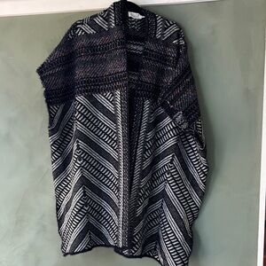 Anthro black and White Chevron Women's Sweater